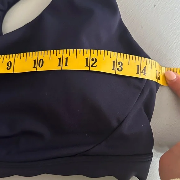 Athleta Interval Sports Bra D-DD Size M? no Size Tag Navy Gym Training Workout - Picture 4 of 5